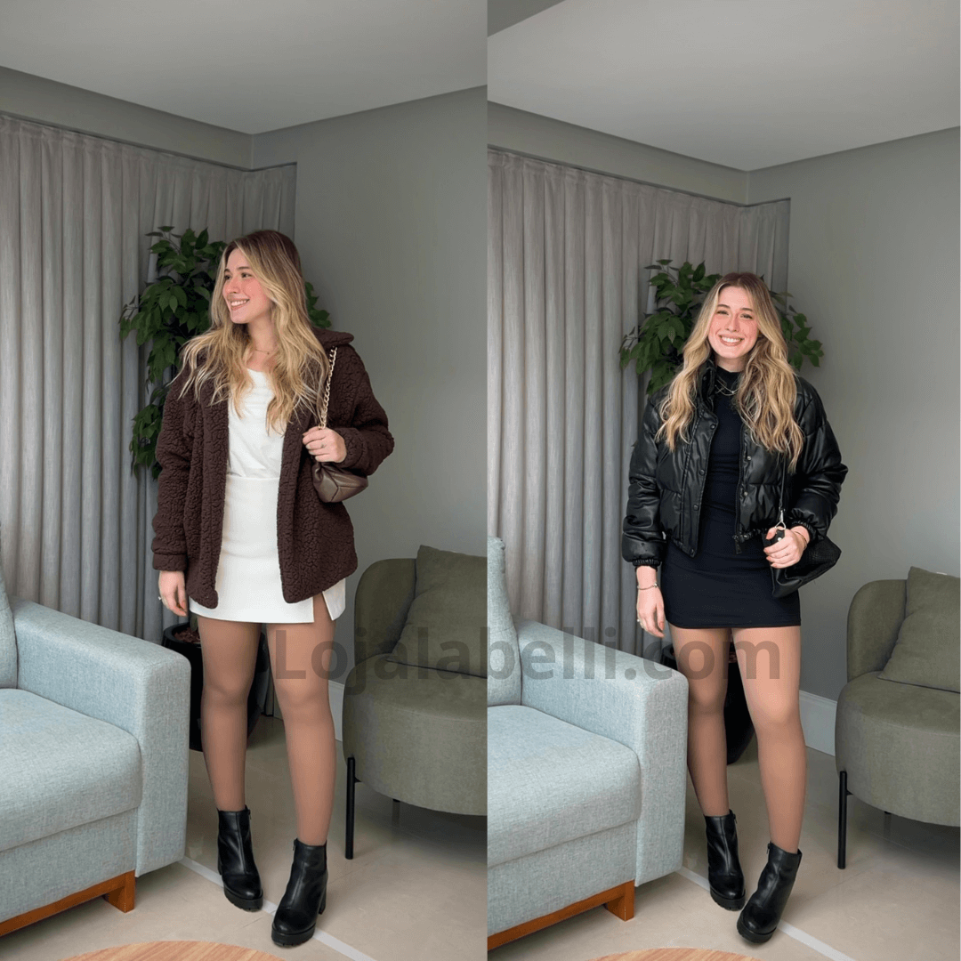 KIT MEIA-CALÇA FORRADA TRANSLÚCIDA (COMPRE 1 LEVE 2)